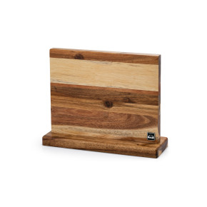 DUE CIGNI CEPPO MAGNETICO IN LEGNO DI ACACIA