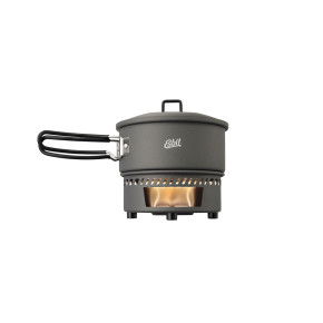 Esbit COOKSET FOR SOLID FUEL 1000ml Hard Anodized Aluminum (CS1000HA)