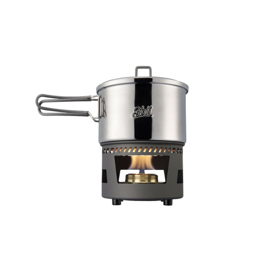 Esbit COOKSET W/ALCOHOL BURNER 1500ml Stainless Steel (CS1500ST)
