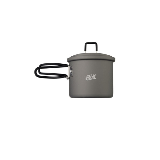 Esbit CAMPING POT W/LID HANGER 625ml Hard anodized aluminium (PT625HA)