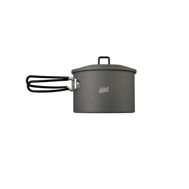 Esbit CAMPING POT W/LID HANGER 1600ml Hard anodized aluminium (PT1600HA)