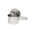 Esbit CAMPING POT W/LID HANGER 1600ml Stainless Steel (PT1600ST)