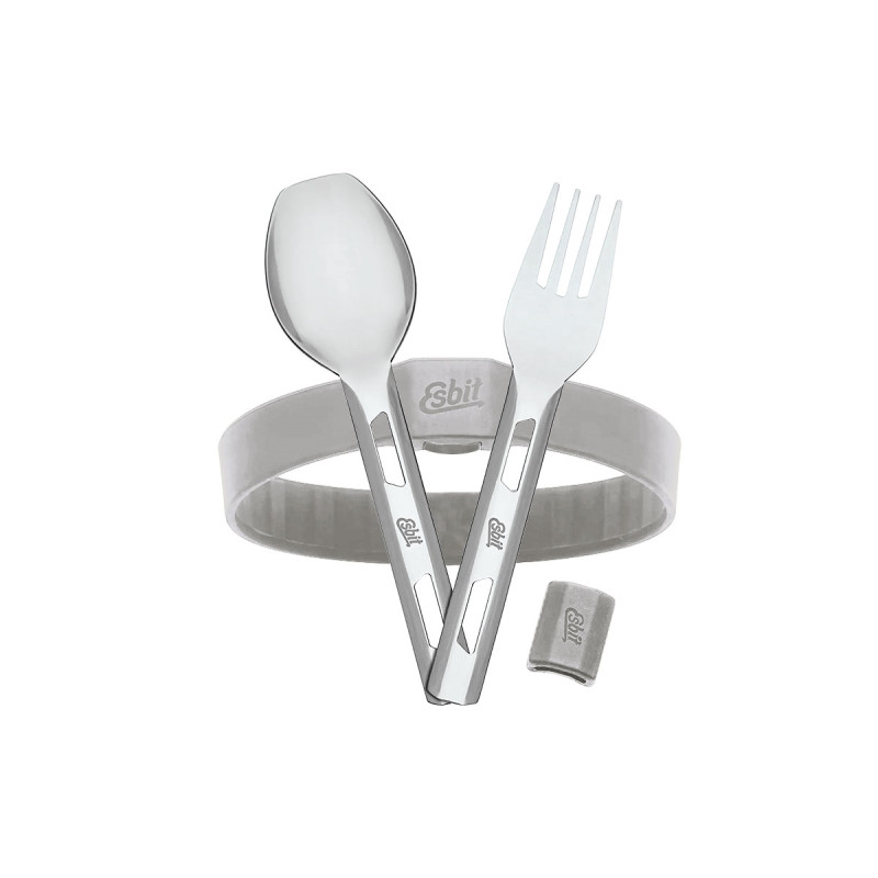 Esbit FOOD JUG CUTLERY SET "S" Stone Grey (STC-2SL-SG-S)