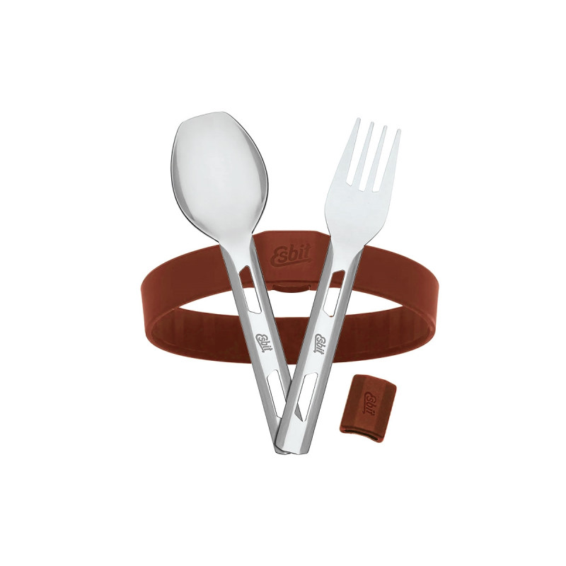 Esbit FOOD JUG CUTLERY SET "S" Burgundy (STC-2SL-BR-S)