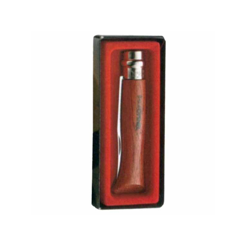 COLTELLO VIROBLOC INOX N. 8 LEGNO PREGIATO  OPINEL