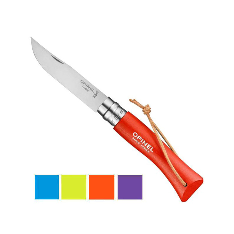 COLTELLO VIROBLOC INOX N. 7 GITA VERDE      OPINEL