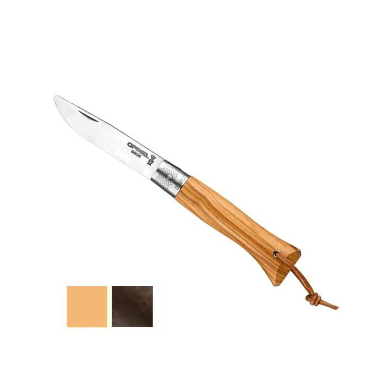 COLTELLO OPIFLEX  INOX N. 6 NEO6 NOCE SCURO OPINEL