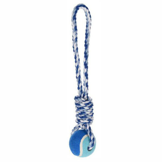 GIOCO CANI PALLA CON CORDA           cm 32