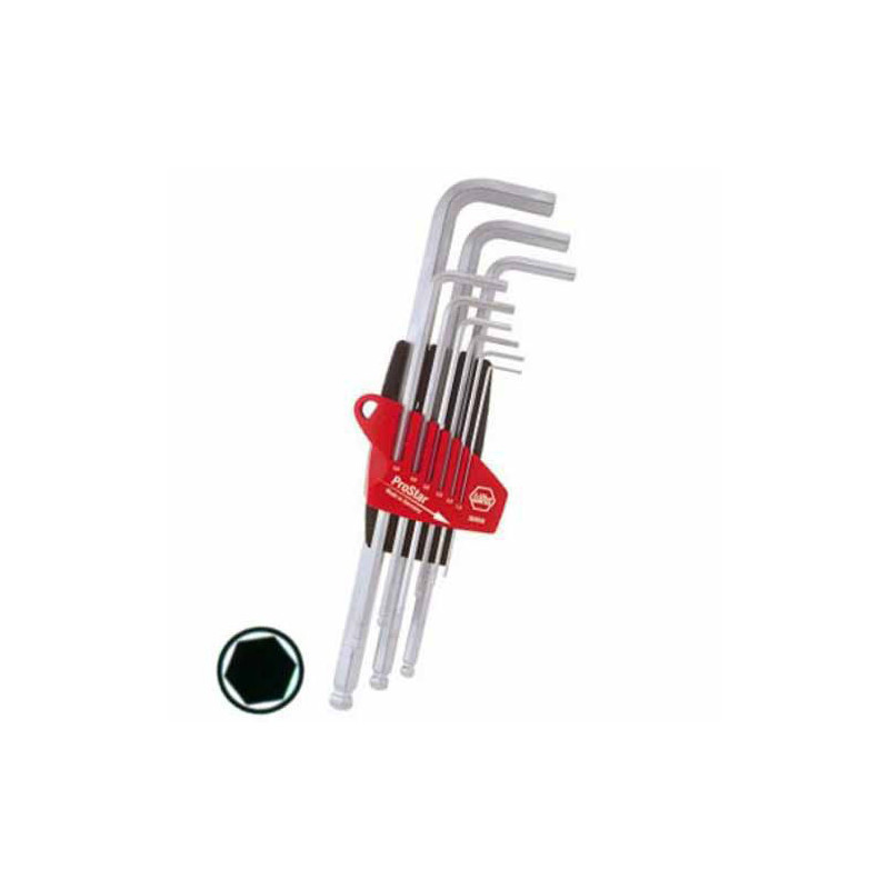 CHIAVI BRUGOLA 1,5/10 Pz 9 LUNGHE CR  369SBS9 WIHA