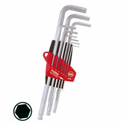 CHIAVI BRUGOLA 1,5/10 Pz 9 LUNGHE CR  369SBS9 WIHA