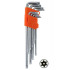 CHIAVI TORX T10/50 Pz 9 C/FORO CV LUNGH.ALTE 05326
