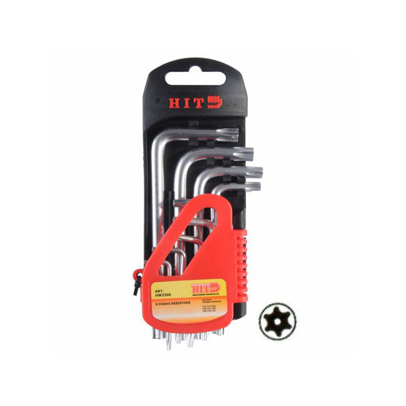 CHIAVI TORX T10/T50 Pz 9 C/FORO                HIT