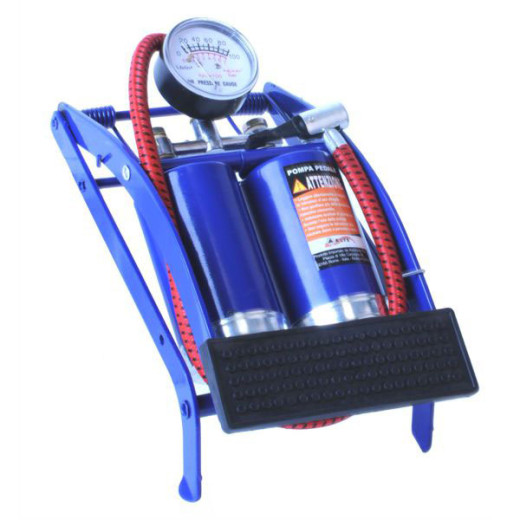 POMPA PEDALE ACCIAIO DOPPIA             ALTE 03582