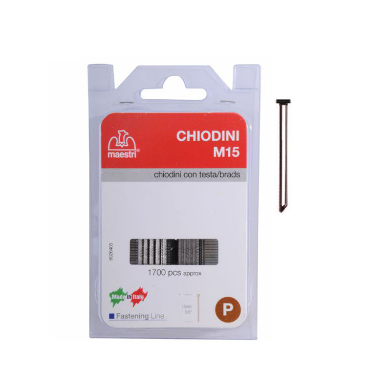 CHIODI FAST mm 15 Pz 1700 T.GROPPINO   M15 MAESTRI
