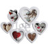 PORTAFOTO MULTIPLO CUORE LOV       cm 44x36 D&CASA