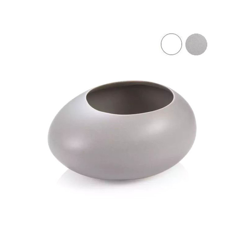 VASO FIORI STONES GRIGIO 15x19 h 9,5 FANCY TESCOMA