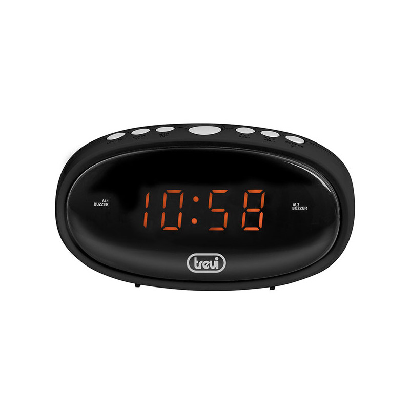 OROLOGIO SVEGLIA DIGITALE NERA         EC880 TREVI