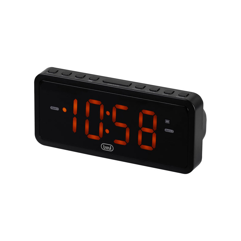 OROLOGIO SVEGLIA DIGITALE NERA         EC882 TREVI