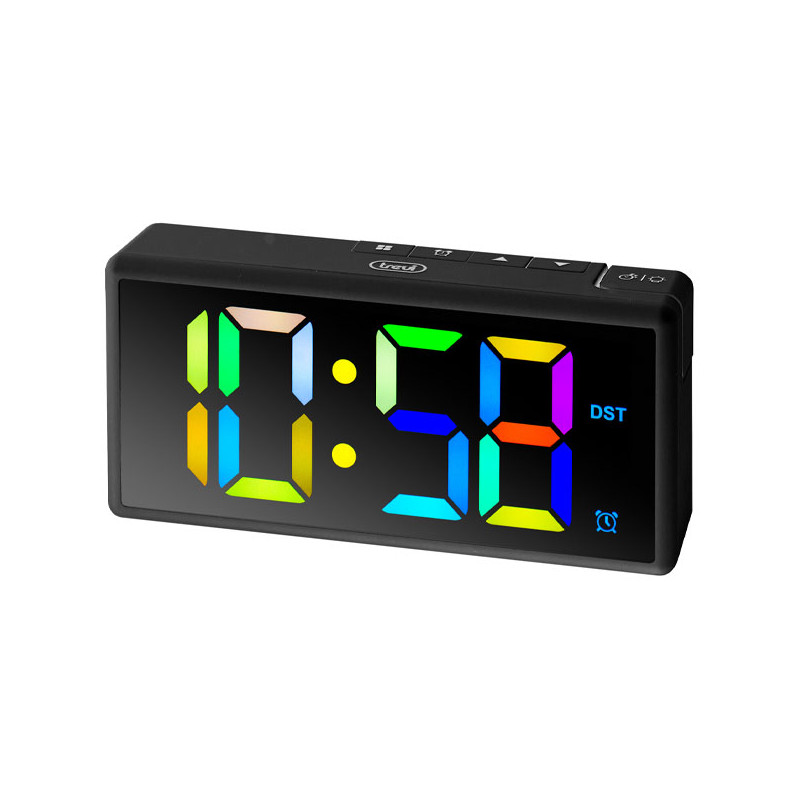 OROLOGIO SVEGLIA DIGITALE NERA         EC886 TREVI