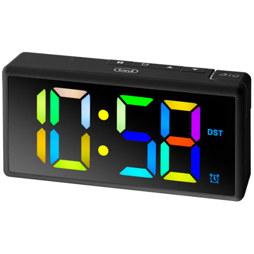 OROLOGIO SVEGLIA DIGITALE NERA         EC886 TREVI