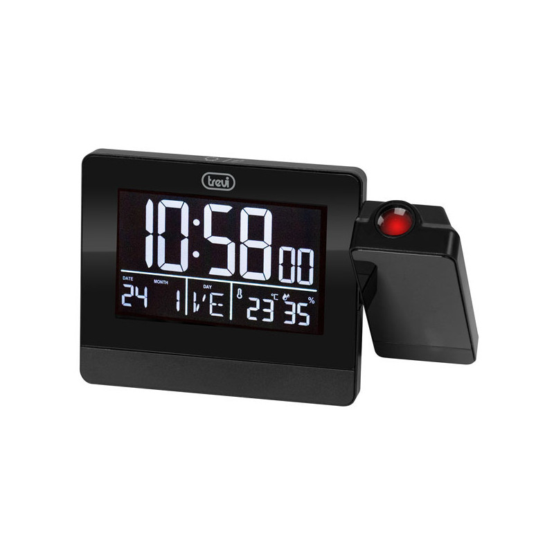 OROLOGIO SVEGLIA DIGITALE NERA         EC884 TREVI