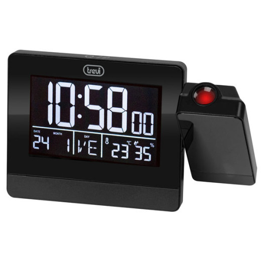 OROLOGIO SVEGLIA DIGITALE NERA         EC884 TREVI