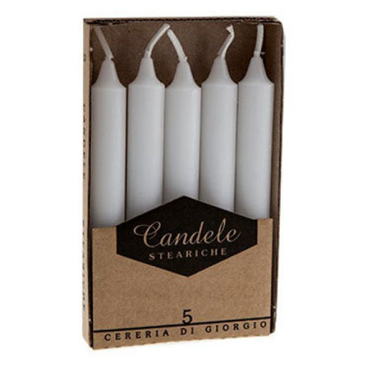 CANDELA STEARICA BIANCA     Pz 5 mm 150