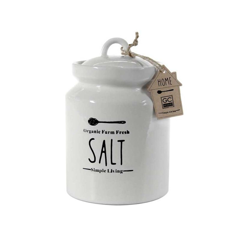 BARATTOLO CERAMICA SALE      cm 12 h 17 UTILISSIMI