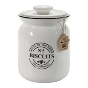 BARATTOLO CERAMICA BISCOTTI       cm 17 h 21 GICOS