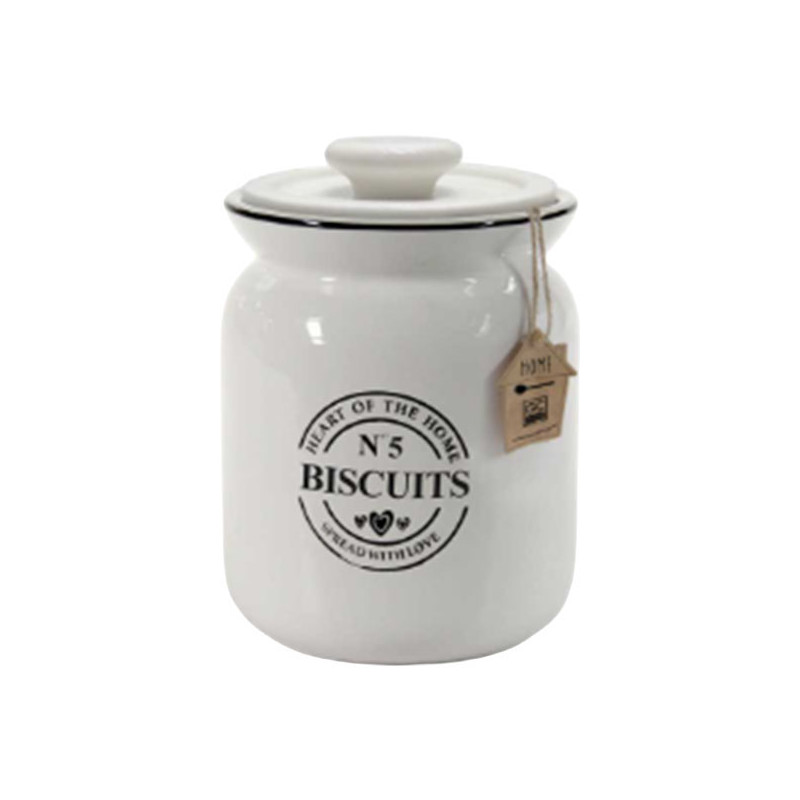 BARATTOLO CERAMICA BISCOTTI       cm 17 h 21 GICOS