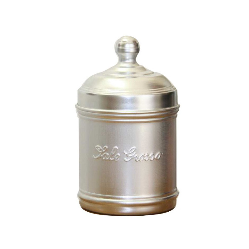 BARATTOLO ALLUMINIO SALE GROS cm 10 h 12 OTTINETTI