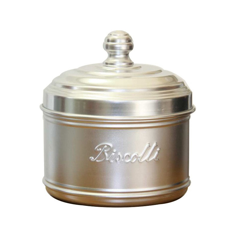 BARATTOLO ALLUMINIO BISCOTTI  cm 16 h 11 OTTINETTI