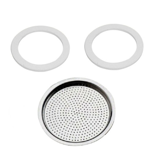 GUARNIZIONI Pz 2 + FILTRO MOKA   Tz   2 XTRA 11799