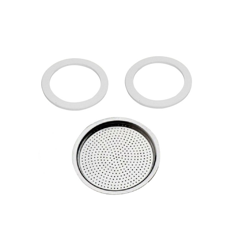 GUARNIZIONI Pz 2 + FILTRO MOKA   Tz   6 XTRA 11801
