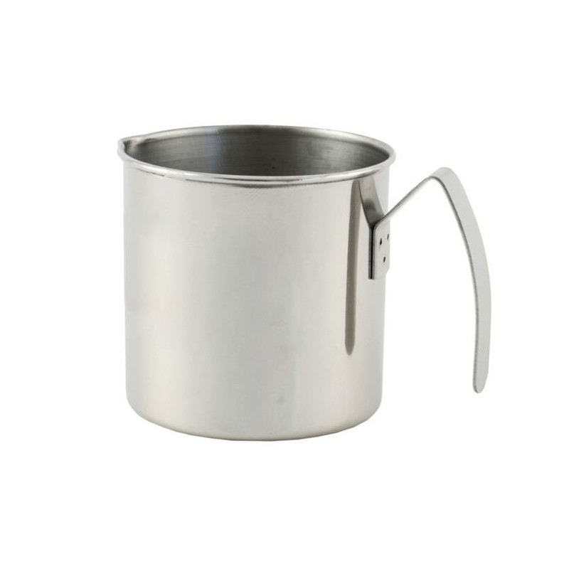 BOLLILATTE ACCIAIO INOX CILINDRICO   cc  400 GNALI