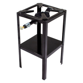 FORNELLONE GAS GPL 4 PIEDI ACCIAIO 40x40 ALTO OMAC