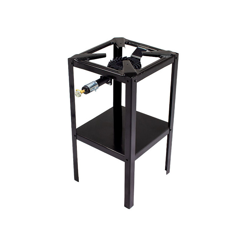 FORNELLONE GAS GPL 4 PIEDI ACCIAIO 40x40 ALTO OMAC