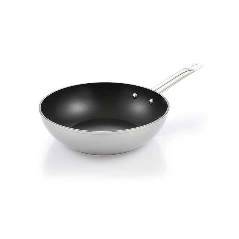 WOK 1 MANICO              cm 28 GRANDCHEF+ TESCOMA