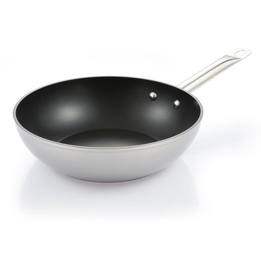 WOK 1 MANICO              cm 28 GRANDCHEF+ TESCOMA