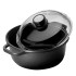 CASSERUOLA 2 MANICI C/COP. cm 28 EXTRABLACK RISOLI