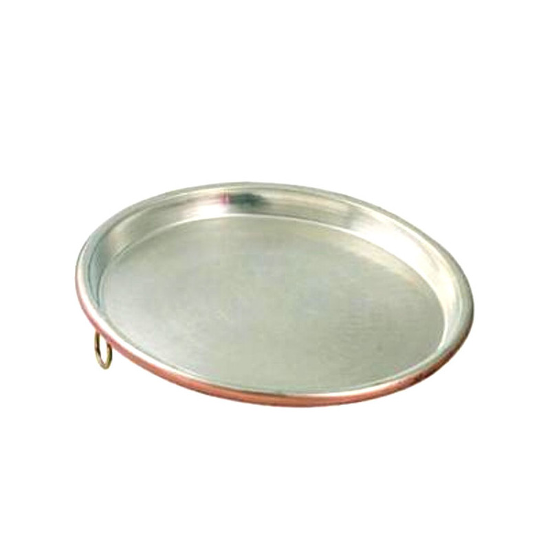 TEGLIA RAME               cm 30 h 2,0 CU ARTIGIANA