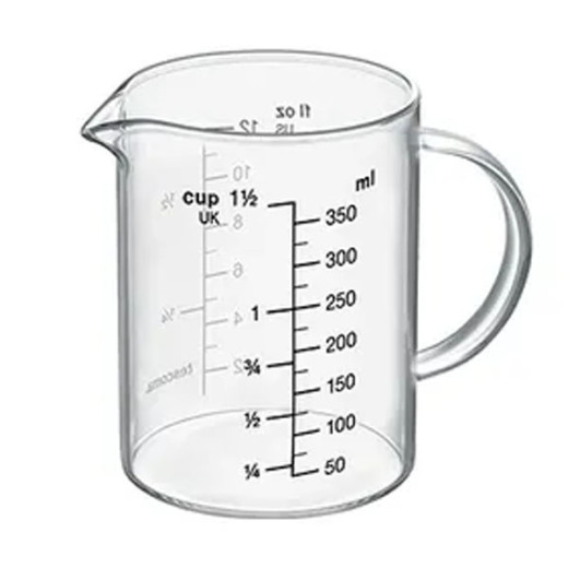CARAFFA GRADUATA VETRO      l 1,00 DELICIA TESCOMA