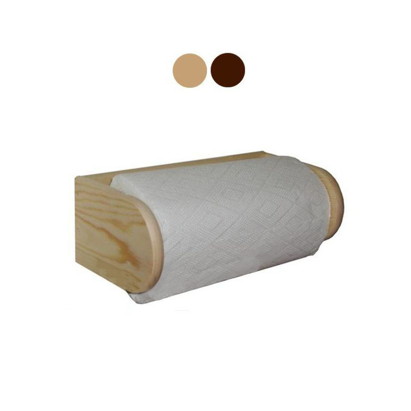 PORTAROTOLO LEGNO A PARETE NATURALE       cm 27x14