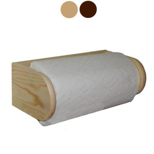 PORTAROTOLO LEGNO A PARETE NATURALE       cm 27x14