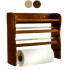 PORTAROTOLO LEGNO A PARETE 3 NATURALE cm 33x9 h 29