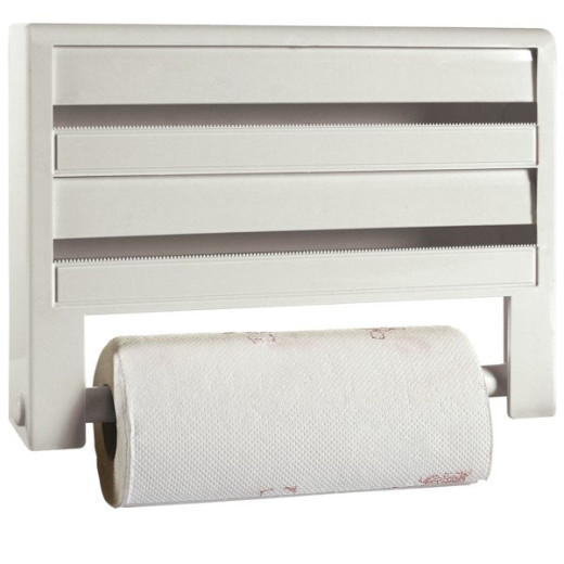PORTAROTOLO PARETE POSTI 3    35x7 h 26 COSMOPLAST