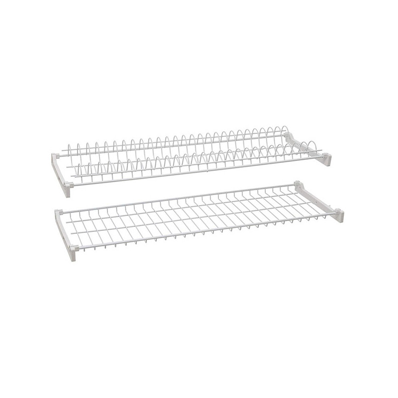 SCOLAPIATTI ACCIAIO PLASTICATO cm 76x23