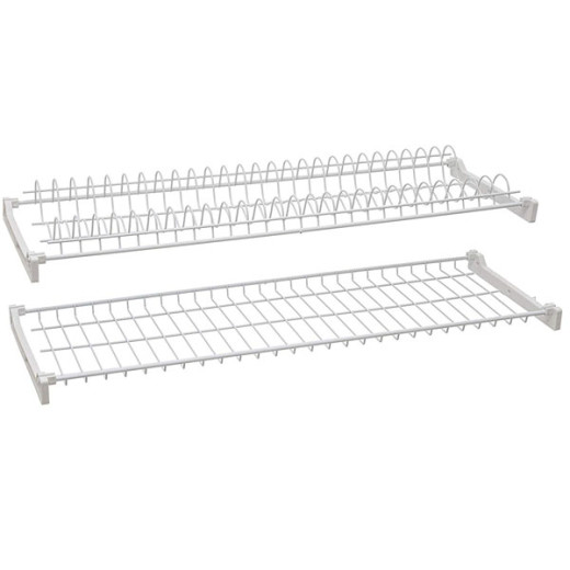 SCOLAPIATTI ACCIAIO PLASTICATO cm 86x23