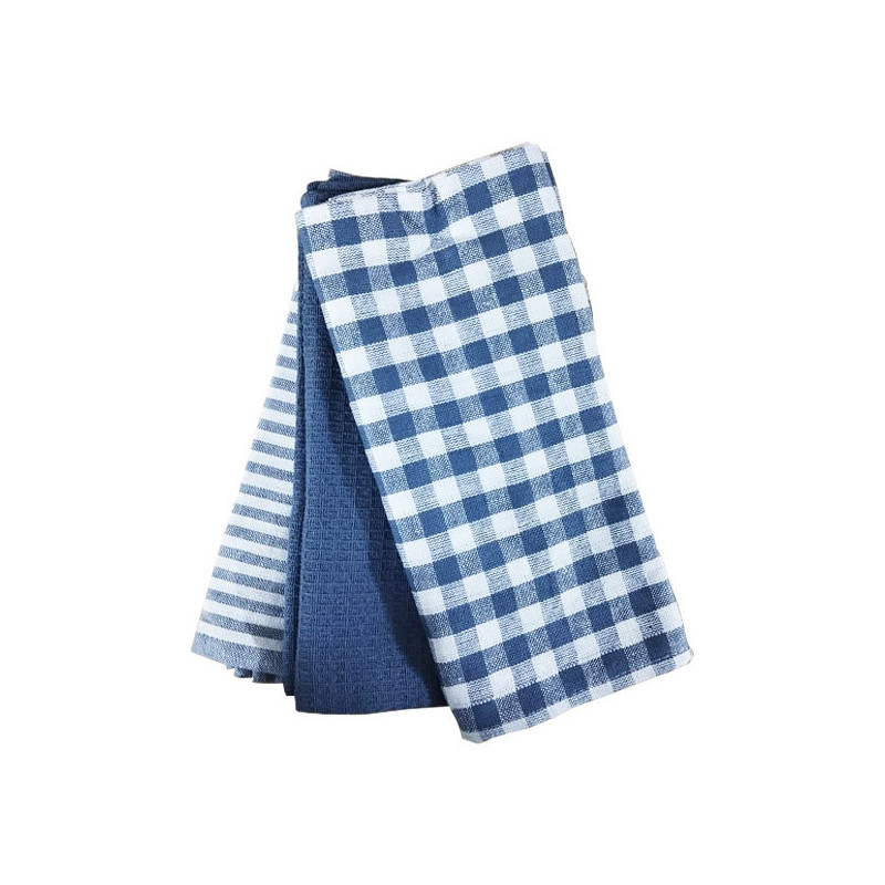 CANOVACCIO PIATTI COTONE BLU Pz 3 50x70 XTRA 12482