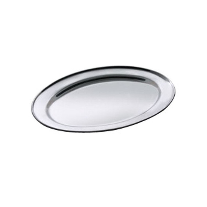 VASSOIO ACCIAIO OVALE          cm 40x27 XTRA 12548